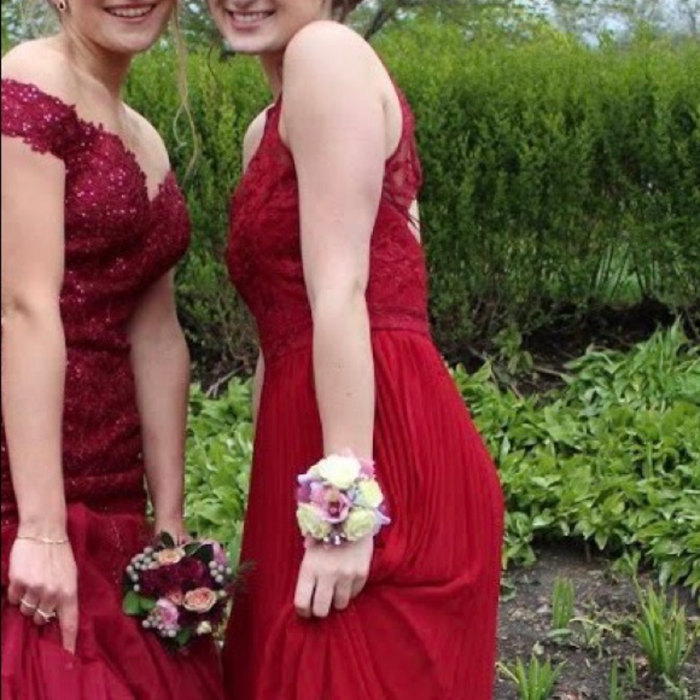 Embroidered Prom Dress - Picture 6 of 7